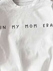 INAWLY 女士休闲字母印花圆领短袖T恤，夏季 - 白色 - 查看 5