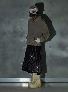 NEON BLANC Men's Street Fashion Woven Short Black Denim Shorts