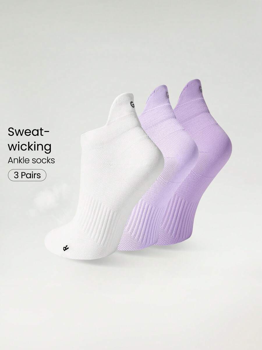 GLOWMODE 3 Pairs Arch Support Everyday Socks Gym - Multicolor - View 1