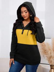 INAWLY Women's Colorblock Drawstring Hoodie,Long Sleeve Tops Graduation,Back To School Outfits,Graduation,Teacher Outfits For Women,Back To School Fall Cloth For Women - Multicolor - View 6