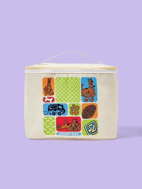 SCOOBY-DOO X SHEIN Isolierte Lunchbox mit Cartoon Muster und Reißverschluss