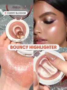 SHEGLAM Glowchi Bouncy Highlighter-Cherry Blossom Brand Beauty Makeup Face Paint Cosmetic For Women Girls Perfect For Winter Spring Ideal For Y2K Fancy Fashion Suitable For Birthday Gift Party Ready Best Color - Cherry Blossom - View 1