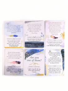 1 张灵魂预言卡、精神意识塔罗牌、塔罗牌、塔罗牌、神谕卡、大富翁、天使卡、棋盘游戏、精神礼物、意义塔罗牌、粉色塔罗牌、塔罗牌、神谕卡 - 紫色 - 查看 5