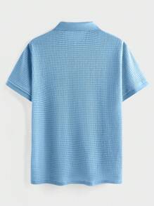 EASEVO Plus Size Men's Casual Knitted Mesh Polo Shirt, Suitable For Summer - Multicolor - View 2