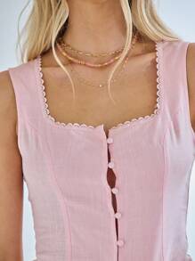 Aralina 夏/秋斯德哥尔摩乡村风格臀部修饰上衣 - 淡紫色 - 查看 3