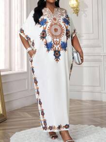 SHEIN Lady 春夏秋冬优雅彩色编织缺口长短袖编织缺口长袍连衣裙大码连衣裙邮轮服装女士夏季女士连衣裙女士夏季服装女士连衣裙夏季优雅女士连衣裙女士夏季服装女士办公室服装女士度假服装女士连衣裙大码女士休闲连衣裙女士夏季服装女士 - 彩色 - 查看 4