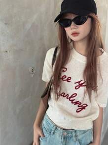 Dazy Kids Teen Girl Casual Sweater, School Wear, Fall - Apricot - View 5