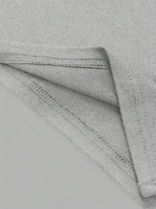 Sweetra 女式纯色露肩修身开叉紧身无袖连衣裙，适合夏季迷你短款女装 - 淺灰色 - 查看 5