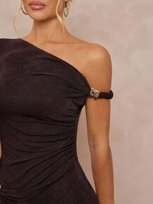 Lumalex Trang phục mùa thu giản dị, sang trọng, lấp lánh, dự tiệc Lễ Tạ ơn, lễ hội âm nhạc, đi chơi, bơi lội, nghỉ mát, phong cách Bohemian, BOHO, biển, ngoài trời, tiệc cưới nhiều lớp, lễ trưởng thành, bãi biển, đầm nữ bất đối xứng, cổ bất đối xứng, trang trí kim loại, eo ôm sát, đầm hở vai, đầm dài ôm sát, đầm maxi, đầm thanh lịch, đầm dự tiệc cưới mùa thu. - màu nâu - Xem 7