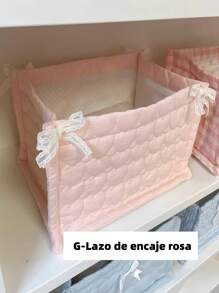 1 Giỏ đựng đồ ren, Giỏ đựng quần áo, Giỏ đựng đồ để bàn, Giỏ, Giỏ đựng đồ trang điểm và da, Giỏ dã ngoại di động, Túi đựng đồ cao cấp - Nhiều màu - Xem 13