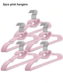 SHEIN 5 pezzi di Hangers a forma di cuore carini con teli a 360 gradi per hook, pesanti e resistenti, per adulti, adatti per giacche, pantaloni, , suit, dress, decorazione armadio