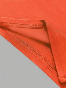 Sweetra Women Solid Color Strapless Bodycon Party Dress Mini Short Women Outfit - Orange - View 6