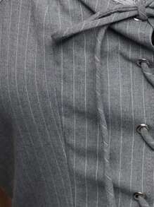 TypaGal Vestido mini sin espalda con corbata para mujeres, de moda