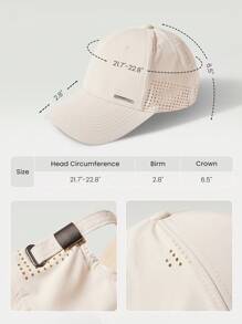 GLOWMODE Lightweight Air Flow Adjustable Back Closure Side Mesh Baseball Cap Daily Casual