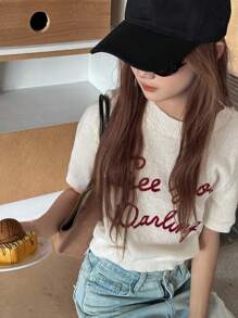 Dazy Kids Teen Girl Casual Sweater, School Wear, Fall - Apricot - View 6