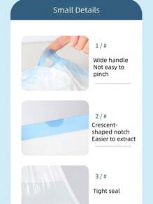 SHEIN 15/45/150 piezas Bolsas con cordón Trash - Bolsa sin odoro Trash, Bolsa, forros de lata, artículos de limpieza para cocina, baño, dormitorio, oficina, hotel, sala de estar, suministros de lavado, uso comercial, residuos domésticos