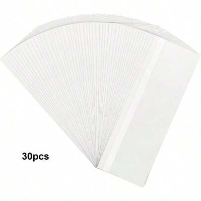 SHEIN 30PCS Self-Adhesive Window Fly Traps, Transparent Indoor Fly Catcher Stickers For Trapping Flies, Mosquitoes, Gnats And Other Small Insects