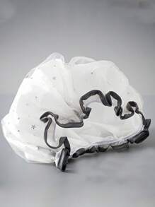 1 件超大防水浴帽双层设计适合女士女孩适合所有发质长短卷发可重复使用沐浴配件适合家庭旅行学校沙龙使用 - 灰色 - 查看 2