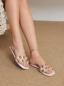 Styleloop Women's Flat Sandals, Vacation Style BOHO Outfit, American Retro Bohemian Western Music Festival Party Outfit