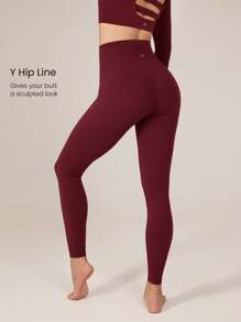 GLOWMODE 26 英寸 FeatherFit™ 高期望超高腰口袋紧身裤 - 酒紅色 - 查看 3