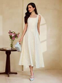 Vintamour 复古优雅女式花卉提花纹理连衣裙 休闲工作服 女式夏季服装 女式夏季连衣裙 舞会连衣裙 女式春季服装 女式复活节连衣裙 女式度假服装 女式春季连衣裙 女式度假服装 女式婚礼宾客连衣裙 女式夏季服装 女式正式连衣裙 女式连衣裙 女式夏季连衣裙 女式优雅生日连衣裙 女式太阳裙 毕业礼服 春季连衣裙 - 杏色 - 查看 7