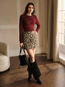 MOTF PREMIUM SLIM FIT HOLLOW OUT Jersey - Burdeos - Ver 5