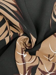 EMERY ROSE Tropical Print Knot Cuff Tunic Dress - Multicolor - View 5