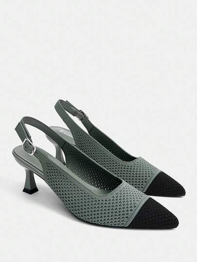 Ressula 女士时尚橄榄绿舒适高跟鞋