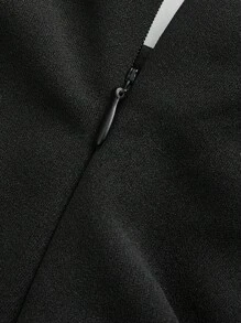 Maija 女式黑色 Strudel 胸部和腰部设计无袖上衣，优雅的都市时尚风格，柔软舒适的合身紧身胸衣吊带背心，百搭商务休闲巡航装，街头风格百搭背心 - 黑色 - 查看 10