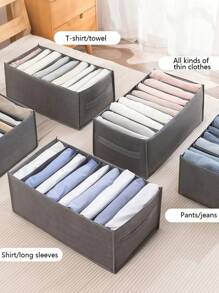 1件牛仔裤收纳盒衣柜衣服整理柜抽屉式内衣胸罩袜子女士T恤收纳盒 - 彩色 - 查看 4
