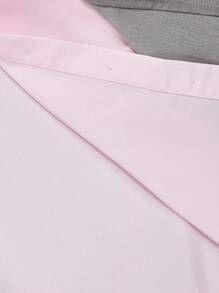 SHEIN MOD 女士灰色二合一百褶裙和短款西装外套套装，秋冬返校装 - 淺灰色 - 查看 9