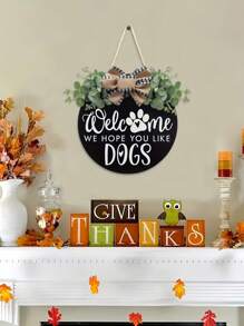 SHEIN 1PC WPC Paw Letter Wall Hanging Stylish Door Decor For Home Room Wall Perfect Gift For Birthday Graduation - Multicolor - View 2
