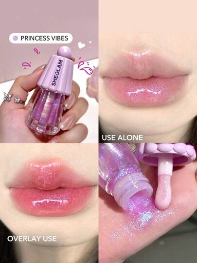 Aceite hidratante para labios Jelly Wow-Princess Vibes Decoración para el día de San Valentín Regalo de amor Invierno Maquillaje Fiesta Playa Viajes Vacaciones Camping Aire libre Presente Rosa Moda Chica Año Nuevo Cosmético Cosplay Mejor viaje Festivales Color Fantasía Campus Escuela Encanto Vibe Cny Marca Belleza Maquillaje Cosmético para Mujeres Niñas Perfecto para Invierno Ideal para Y2K Elegante Moda Adecuado para Cumpleaños Navidad Regalo Fiesta Listo Mejor Color