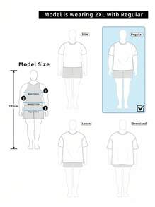 Manfinity RSRT Modisch lässiger Urlaubsstil Silhouetten-Muster Knopfleiste Kurzarm Slim Fit Hemd für Herren, Große Größen, ideal für Urlaub, Ausflüge, Dates und als Geschenk für den Freund