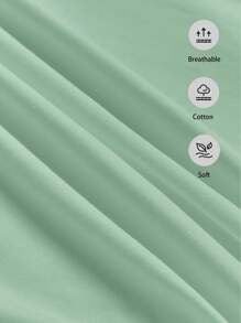 SHEIN Leap Crew 适合夏季的年轻男孩休闲圆领短袖T恤 - 薄荷綠 - 查看 5