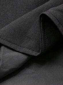 DAZY 男士深灰色通勤夹克和西装裤套装，秋季 - 深灰色 - 查看 7