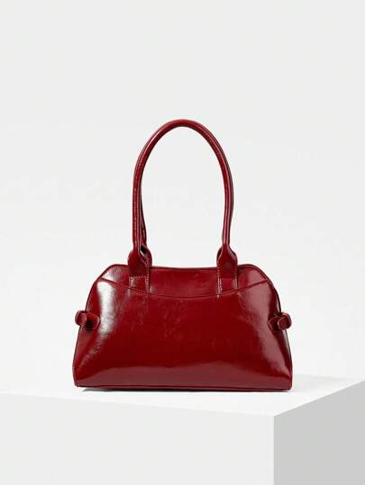 MOTF PREMIUM 女士休闲通勤时尚黑色腋下单肩包