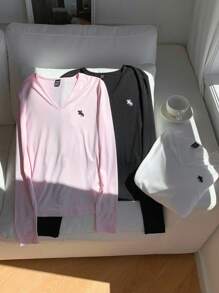 Comfortcana 多件装休闲百搭针织女式T恤 - 彩色 - 查看 6