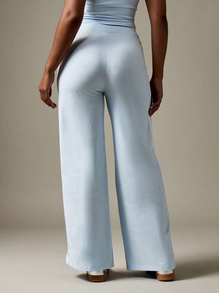 Missguided x Playboy Premium Wide Leg Lounge Pants With Drawstring