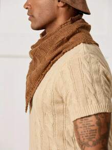 Manfinity CityGents Men's Casual Retro Knitted Triangular Neck Warmer