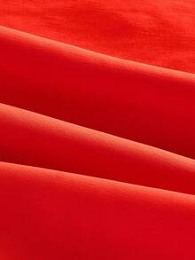 Maija 女式红色前开叉蝴蝶结露背设计吊带背心，春夏时尚，优雅都市时尚设计，细肩带，胸部省道，欧根纱蝴蝶结细节，镂空后背，浪漫，精致，邮轮装，合身，商务休闲 - 紅色 - 查看 12