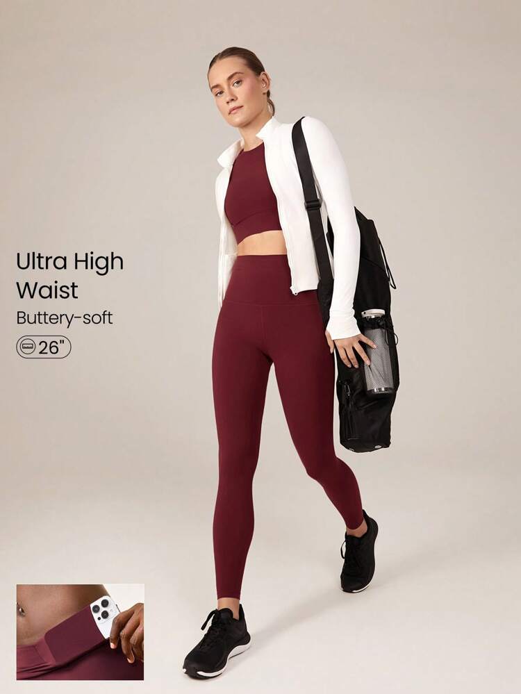 26-calowe legginsy FeatherFit™ High Expectations z bardzo wysokim stanem i kieszeniami