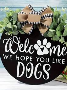 SHEIN 1PC WPC Paw Letter Wall Hanging Stylish Door Decor For Home Room Wall Perfect Gift For Birthday Graduation - Multicolor - View 1