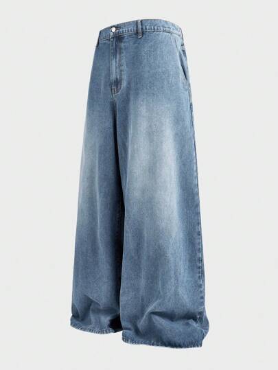 EASEVO Herren Große Größen weite Passform Lässige Vielseitige Jeans