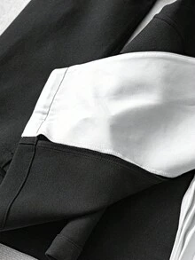 Modelyn Plus Size Elegant Commuting Colorblock Pleated Blazer Jacket In Fall/Winter - Multicolor - View 7