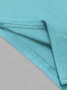 Sweetra 女士纯色露肩派对连衣裙迷你短款女装 - 藍色 - 查看 5