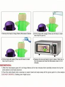 1PC Mother, Spray, Degreaser, Cleaner, Microwave Oven, Microwave Heating Cleaning, Creative Microwave Oven Kitchen Cleaning, Perfume Accessories, Kitchen