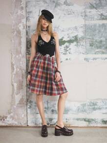 Sugerpunk Tacones altos de mujer CUCCOO con diseño de plataforma y hebilla ajustable de moda - Marrón - Ver 3