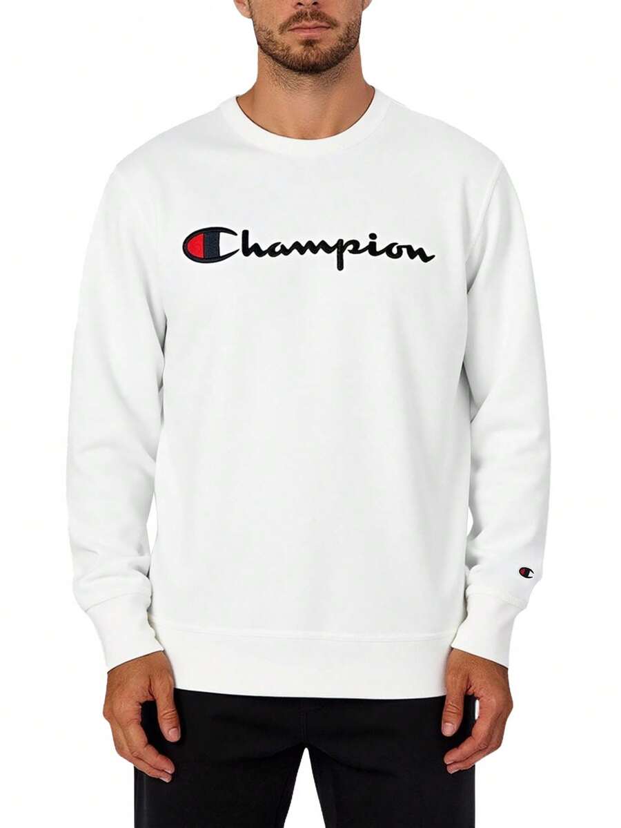 Champion Men Sweatshirts - White - View 1