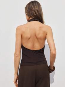 ATUI Studio Women's Elegant Old Money Streetwear CDraped Neck Fitted Decorative Button T-Shirt Sexy Tops For Women ,Tops For Going Out,Business Casual Woman,Y2k Top,Going Out Tops Women,Lub Outfits Women Sexy